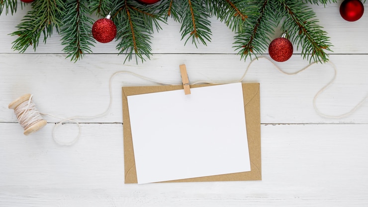 Photo gratuit belle idée de la veille de noël avec de l'espace de copie