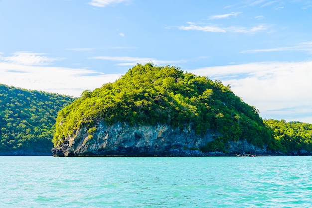 Photo gratuite belle île tropicale, plage, mer et océan