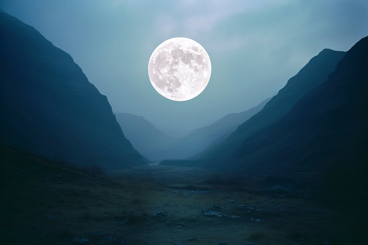 Photo gratuit une belle lune photoréaliste