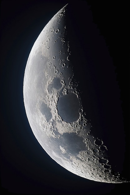 Une belle lune photoréaliste