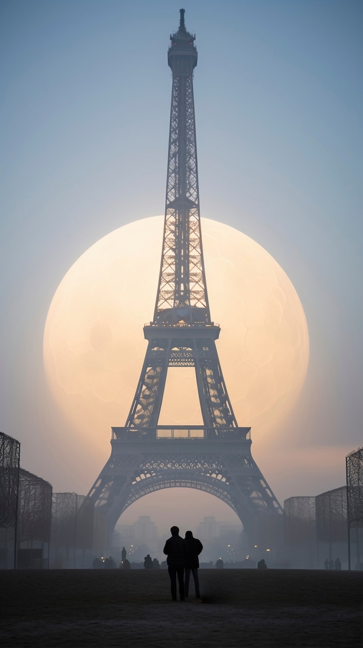 Photo gratuit une belle lune photoréaliste