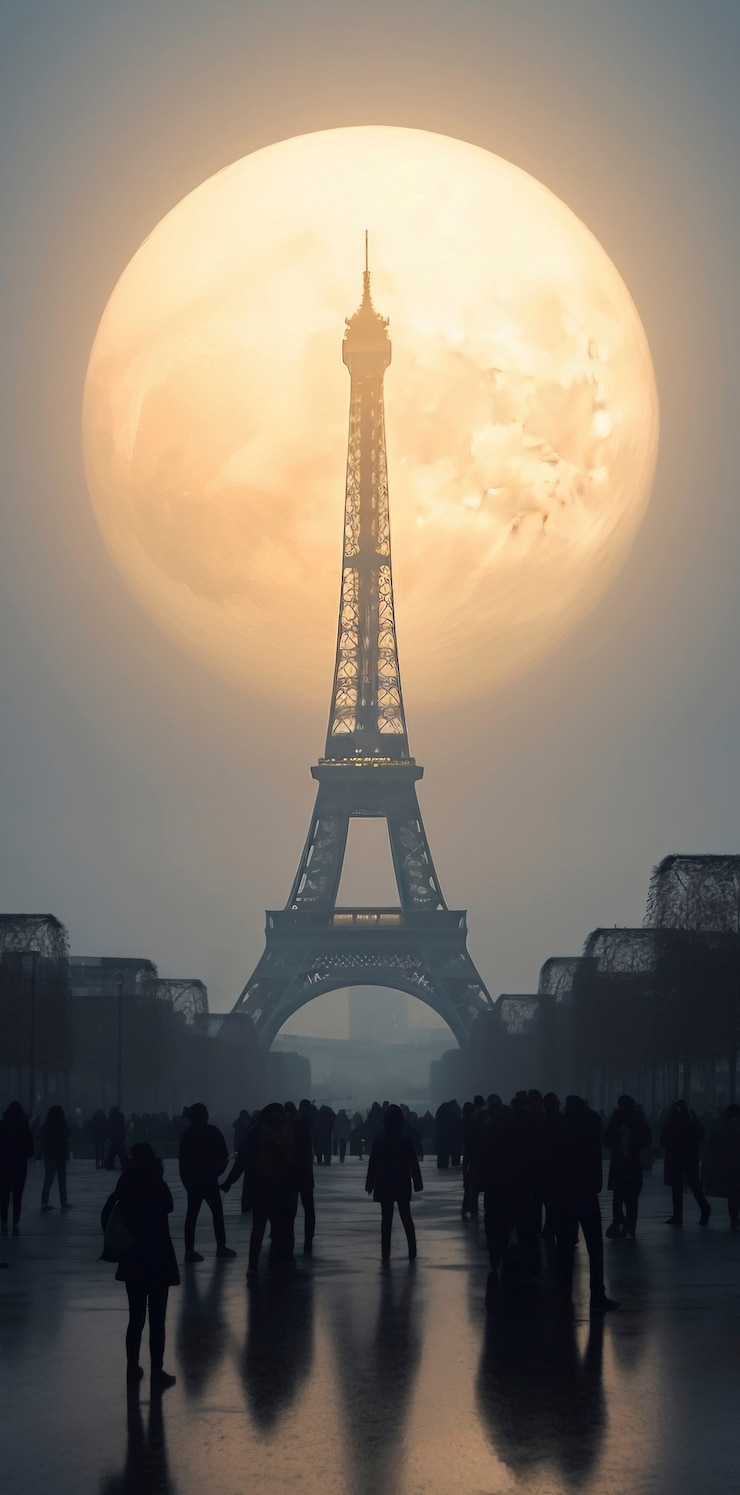 Photo gratuit une belle lune photoréaliste