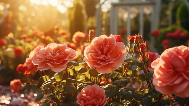 Une belle maison entourée de fleurs