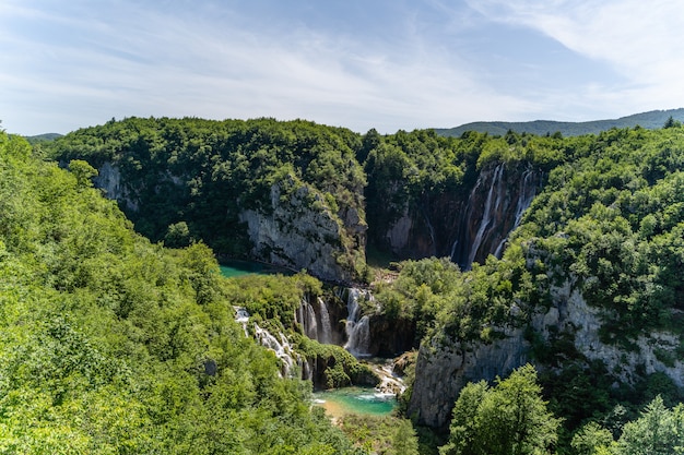 Belle photo des lacs de Plitvice, Croatie