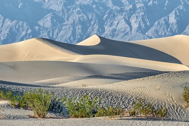 Belle photo de Mesquite Flat Sand Dunes à Death Valley National Park en Californie, USA