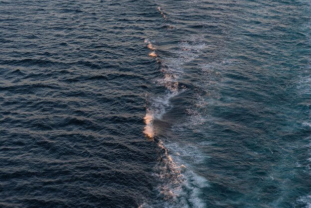 Une belle photo des vagues de la mer