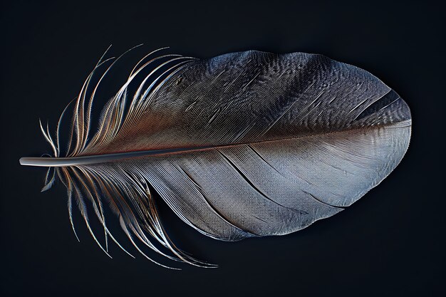 Photo gratuite une belle plume isolée