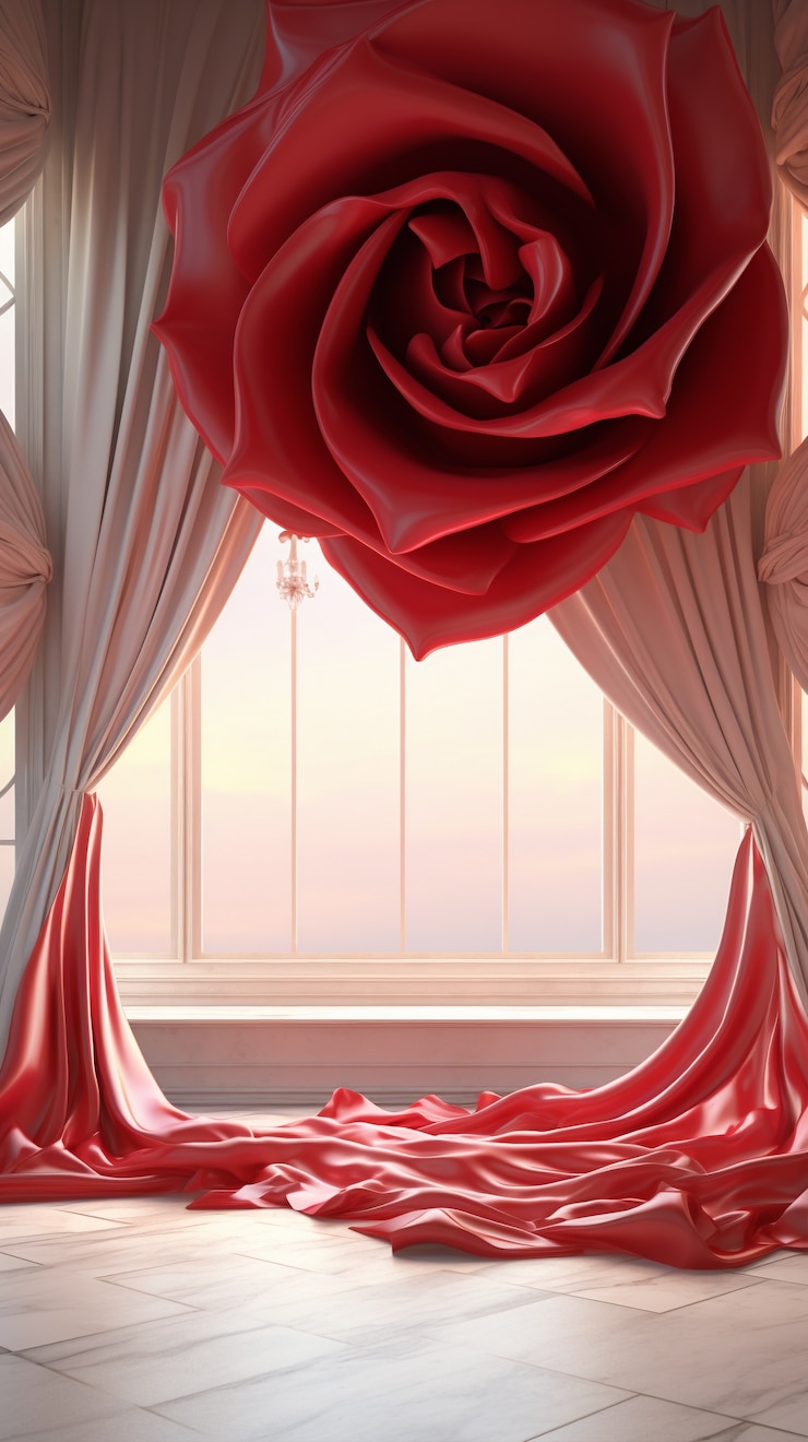 Photo gratuit belle rose rouge à l'intérieur