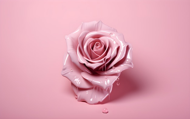 Photo gratuite belle rose en studio