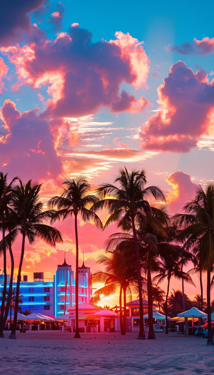 Photo gratuit la belle scène du marché de la baie de miami