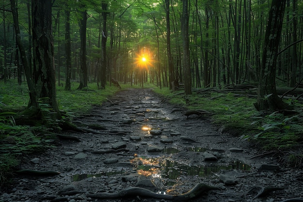 Photo gratuite belle scène de forêt japonaise