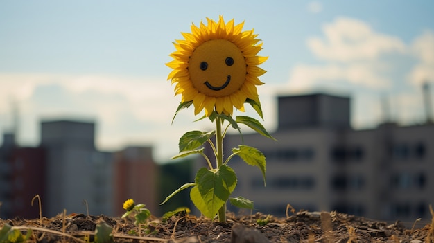 Photo gratuite belle tournesol en plein air