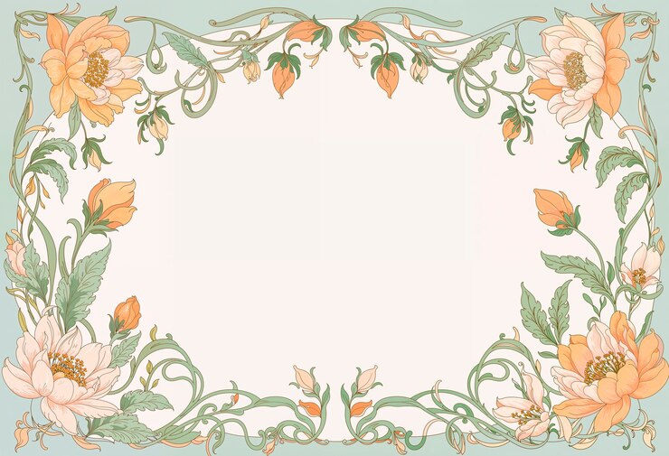 Photo gratuit de belles fleurs d'art nouveau