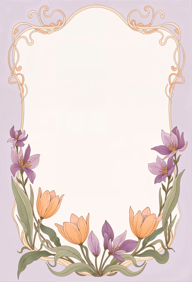 Photo gratuit de belles fleurs d'art nouveau