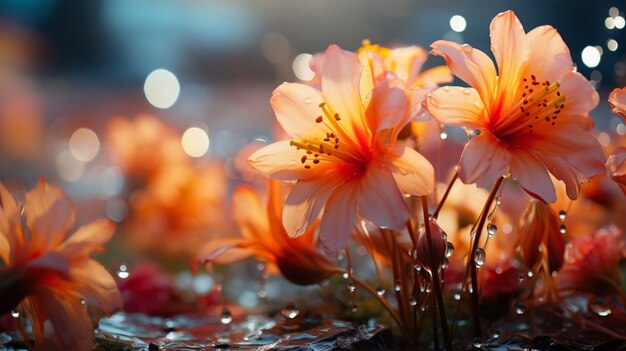 De belles fleurs qui fleurissent au printemps