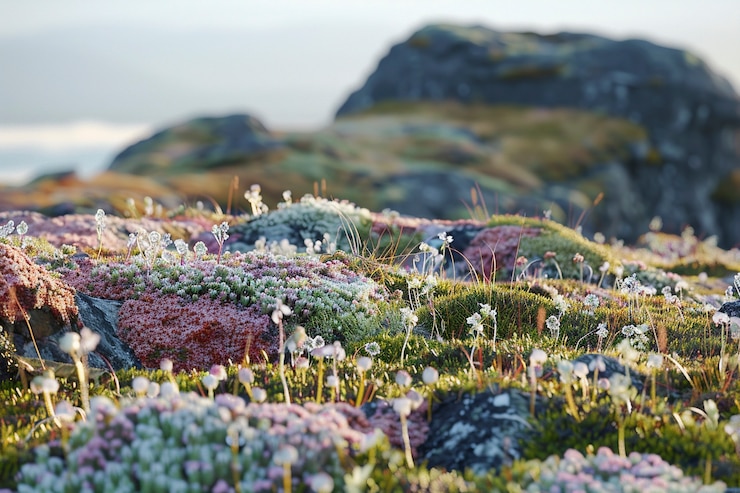 Photo gratuit de belles plantes dans un environnement naturel