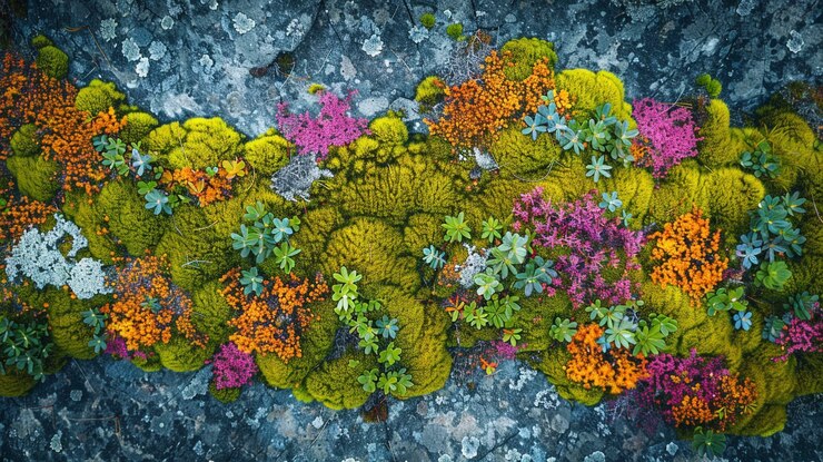 Photo gratuit de belles plantes dans un environnement naturel