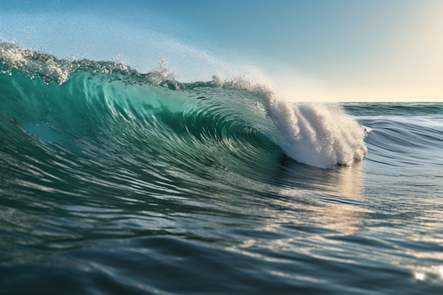 Photo gratuite belles vagues de bord de mer