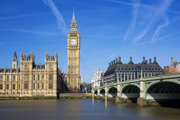 Big Ben et les chambres du Parlement, Londres, Royaume-Uni