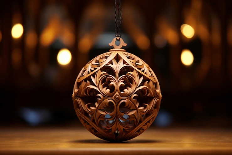 Photo gratuit des bijoux décoratifs en bois fabriqués à la main