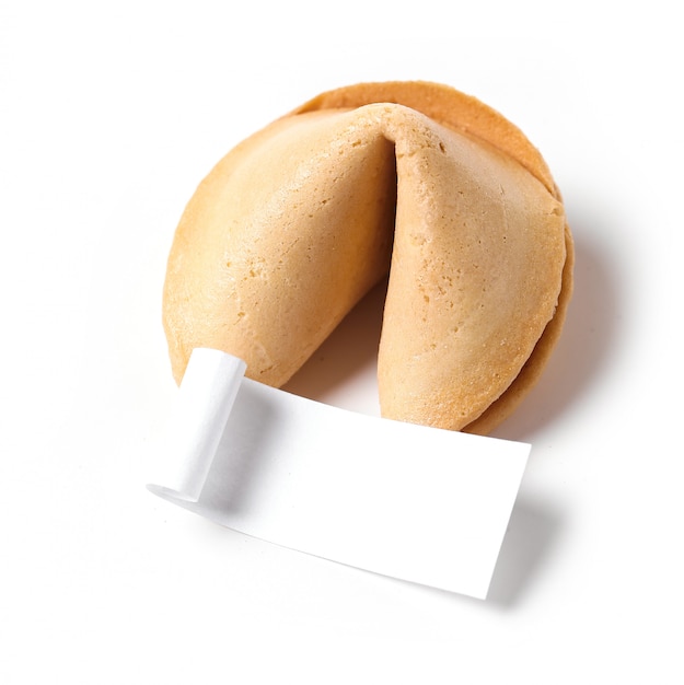 Biscuit de fortune avec du papier