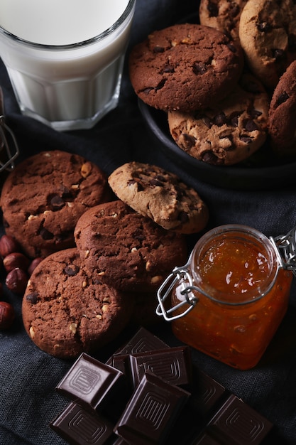 Biscuits au chocolat aux pépites de chocolat