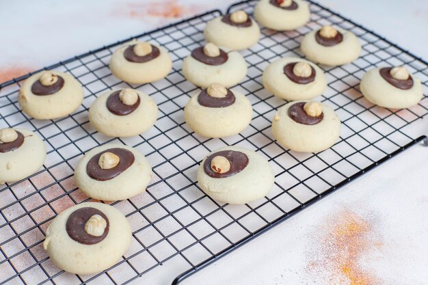 Biscuits Aux Noisettes Aux Noisettes, Vue Du Dessus