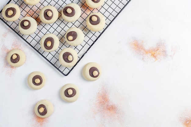 Biscuits Aux Noisettes Aux Noisettes, Vue Du Dessus