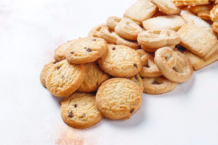 Photo gratuit biscuits danois au beurre.