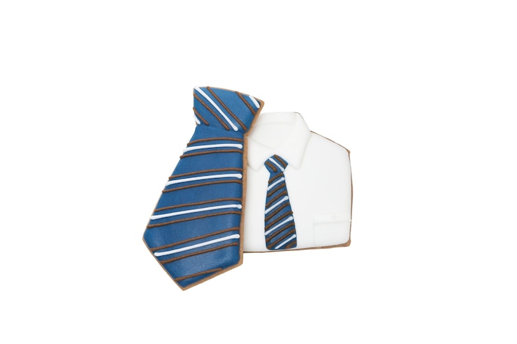 Photo gratuit biscuits de fête des pères isolés sur fond blanc png
