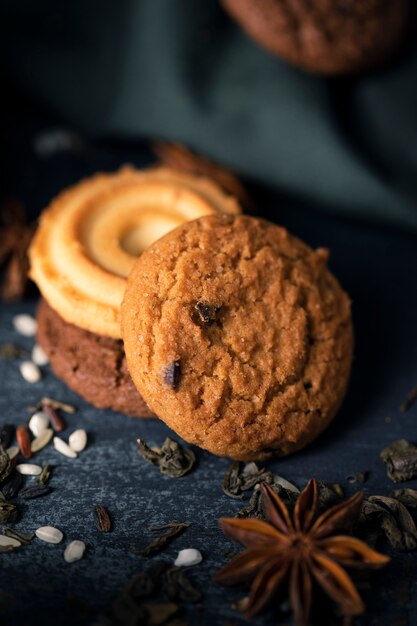 Biscuits parfumés au thé