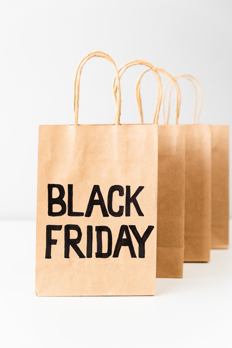 Photo gratuit black friday sacs de magasinage