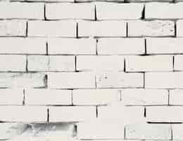 Photo gratuite blanc mur de briques