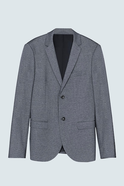 Photo gratuite blazer gris vue de face vêtements décontractés pour hommes