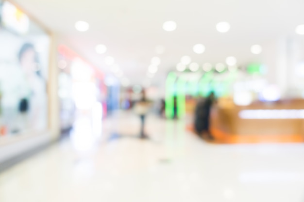 Blur shopping mall