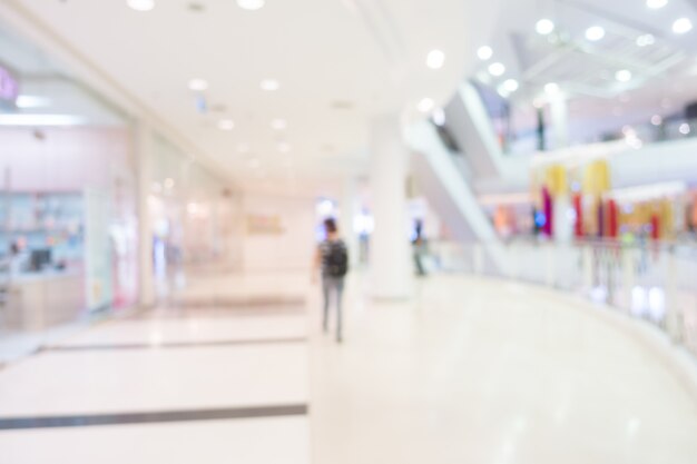 Blur shopping mall