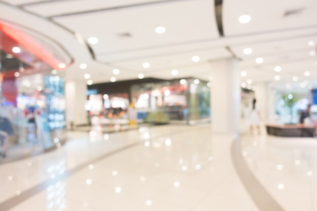 Blur shopping mall