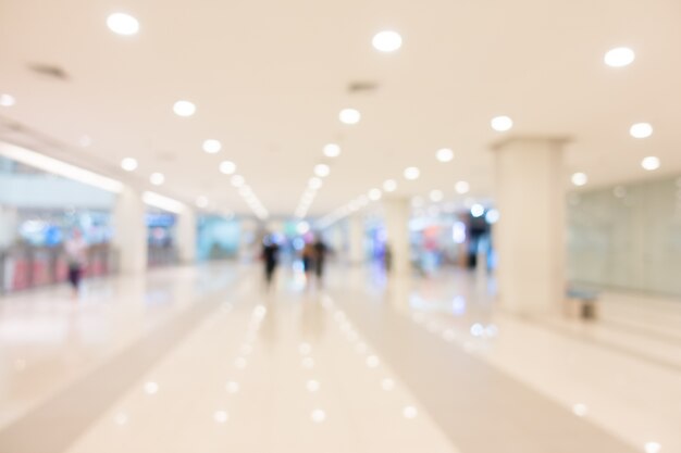 Blur shopping mall