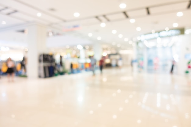 Blur shopping mall