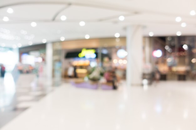 Blur shopping mall