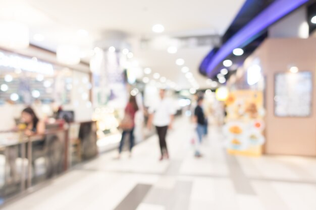 Blur shopping mall