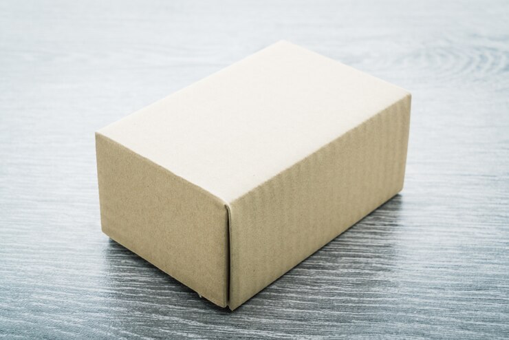 Photo gratuit boîte brune maquette