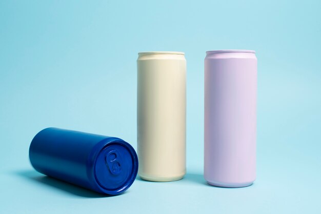 Boîtes d'aluminium recyclées