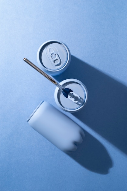 Boîtes d'aluminium recyclées