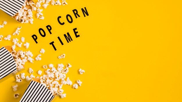 Boîtes de pop-corn pour copie