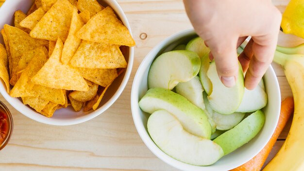 Bol à nachos vs bol à fruits