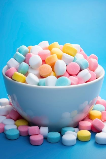 Photo gratuite bonbons délicieux dans un bol