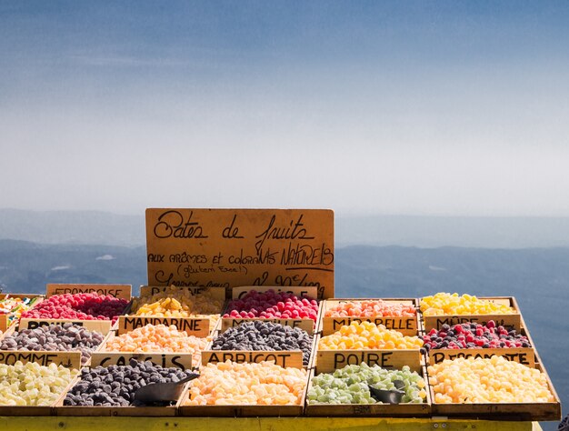 bonbons à l&#39;extérieur