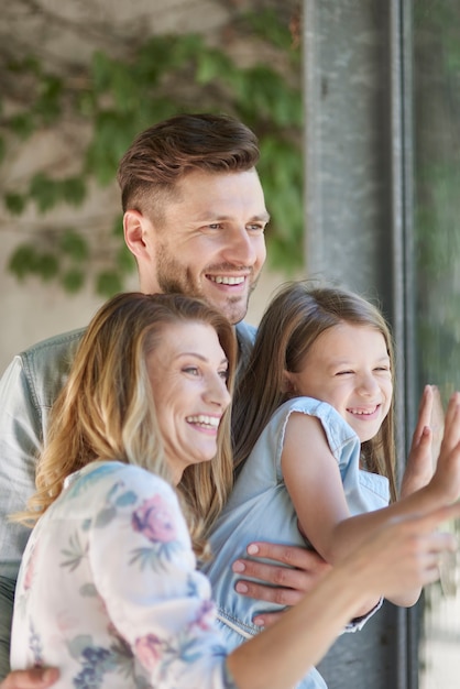 Le bonheur est réel lorsque vous êtes en famille