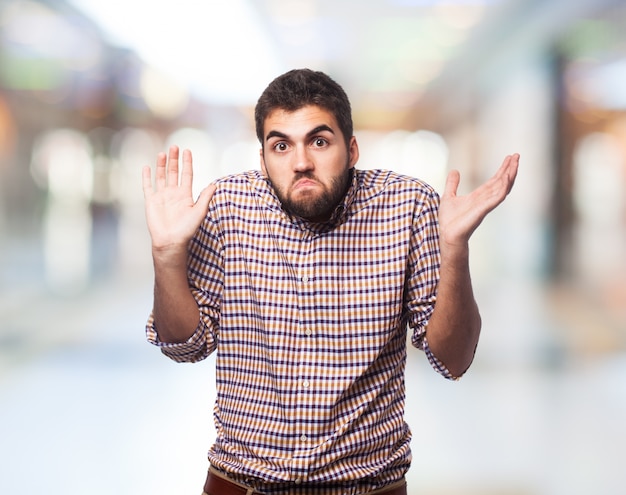 Photo gratuite bonheur étudiant chemise seule puce